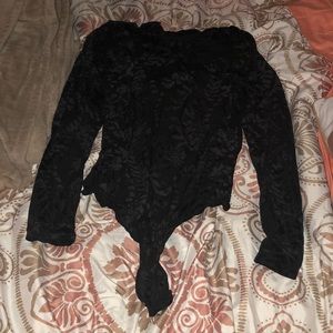 Black Velvet Bodysuit